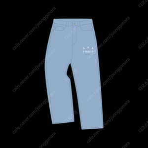 아이앱 스튜디오 재패니즈 워시드 데님 팬츠 블루 판매합니다.