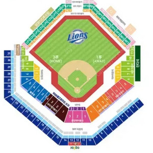 8월 3일(토) 삼성라이온즈 vs SSG랜더스 스카이 명당 2연석