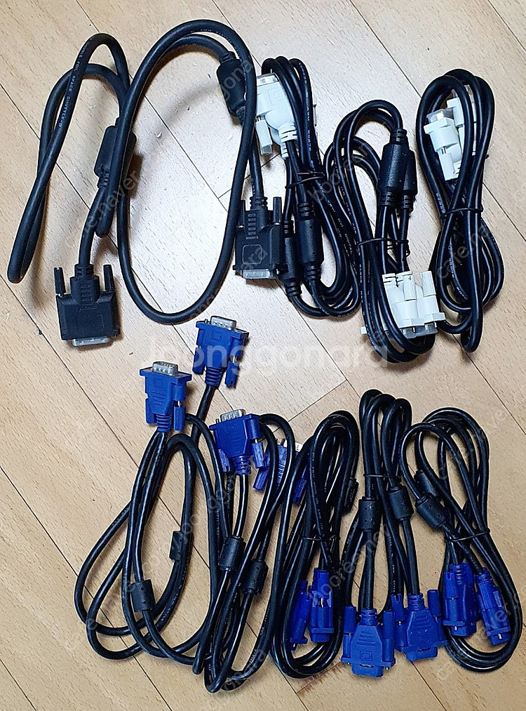 모니터 케이블 RGB 6개 DVI 4개 일괄 택포--0
