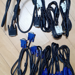 모니터 케이블 RGB 6개 DVI 4개 일괄 택포