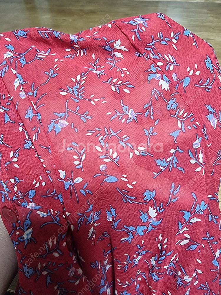 르샵 레드 여름 원피스입니다:) 얇은 시원한 소재--1