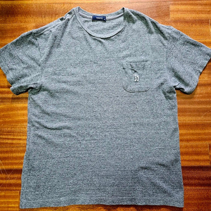 [정품] 헤지스 그레이 포켓 티셔츠 100 사이즈