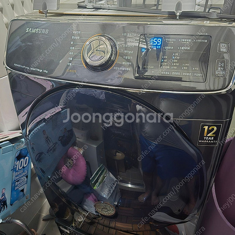 그랑데 건조기 14kg 블랙 + 실내 설치 키트 패키지--0