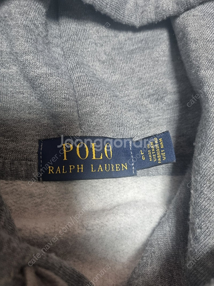 POLO 폴로 랄프로렌 그레이 기모후드 L사이즈 팝니다--3