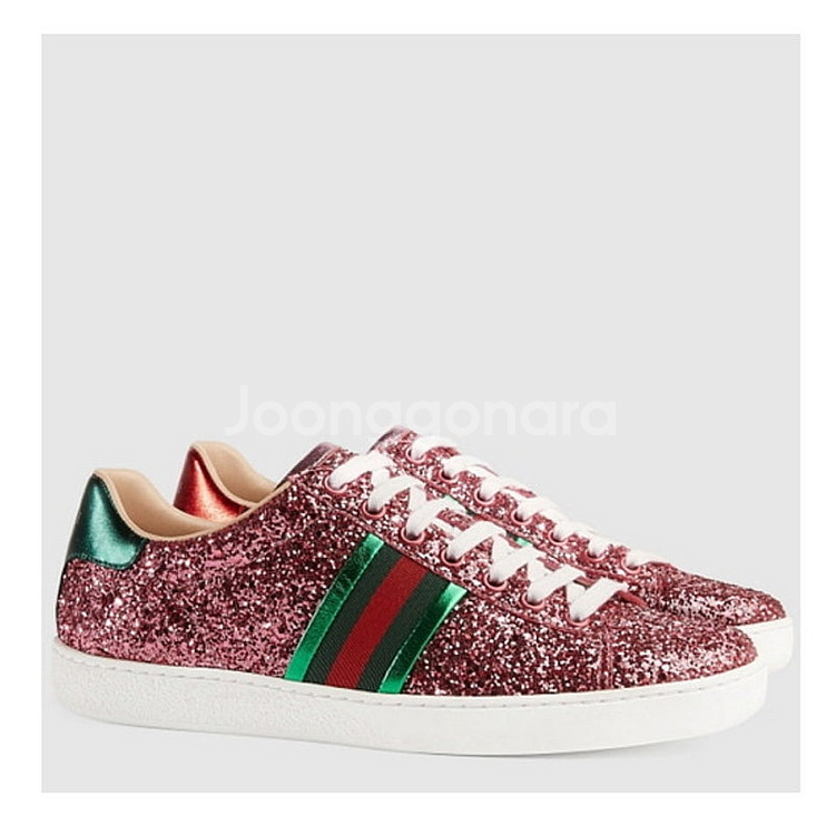 37) 정품 GUCCI 구찌 글리터 스니커즈 메이드인 ...--1