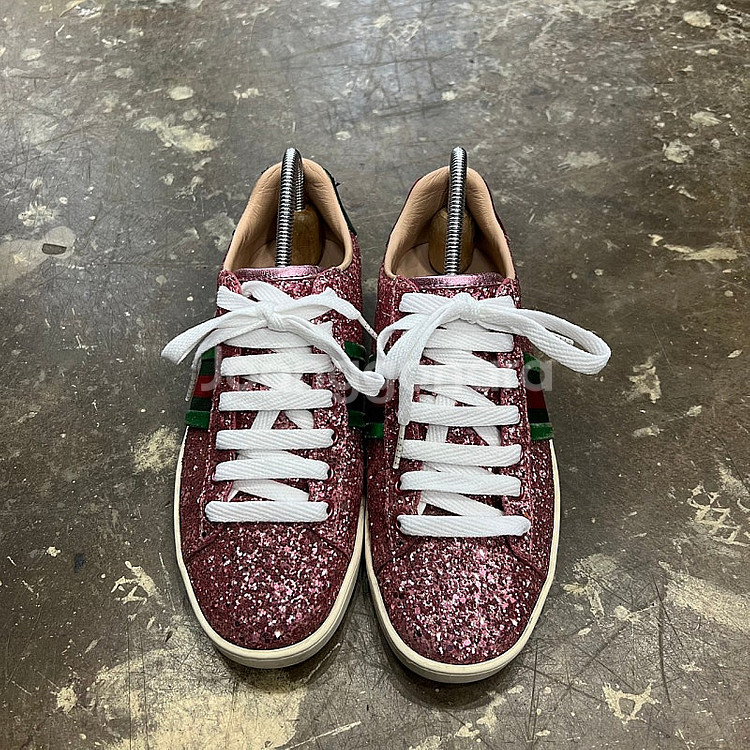 37) 정품 GUCCI 구찌 글리터 스니커즈 메이드인 ...--3