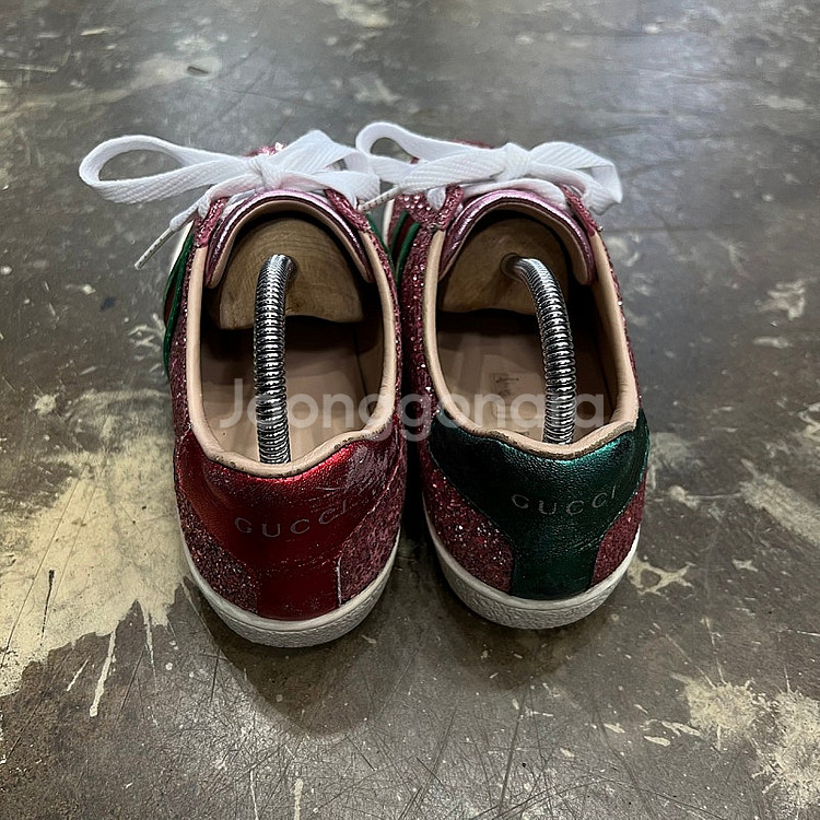 37) 정품 GUCCI 구찌 글리터 스니커즈 메이드인 ...--6