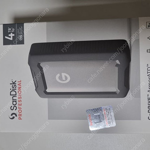 (미개봉 외장하드) Sandisk Professional G-DRIVE ARMORATD (4TB)