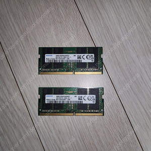 노트북용 삼성 DDR4 3200 32Gb 램 * 2 팝니다.