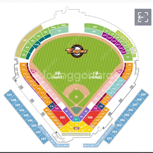 8/3일 (토) 기아vs한화 3루 내야지정석 1층 2연석