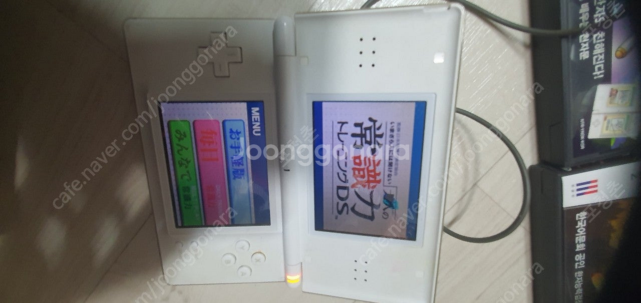 닌텐도dsl ds라이트 흰색 팩4개 충전기 팔아요.사진...--4