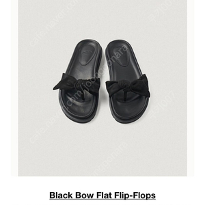 더바넷 black bow flip-flop 235