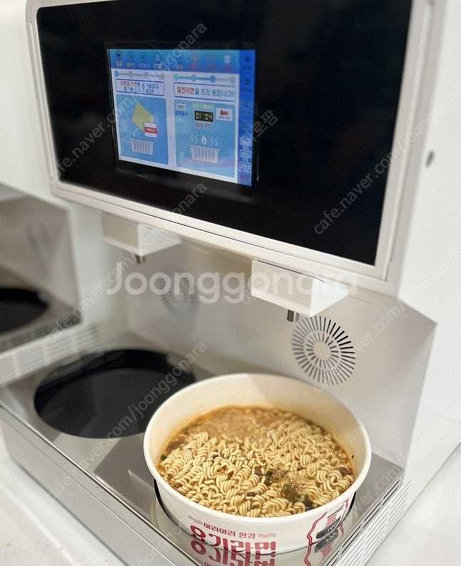 고장 없는 업소용 한강 라면기계 2구 판매합니다. 즉석...--2