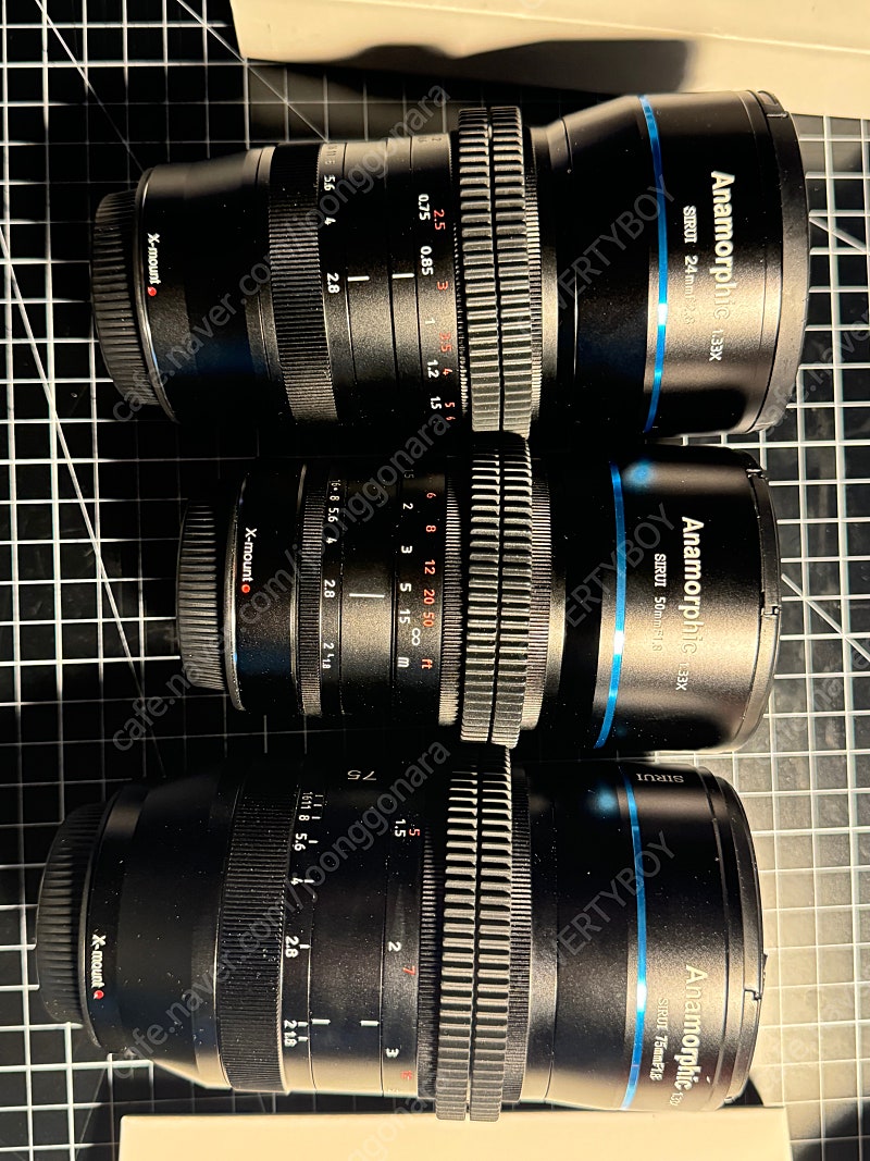 시루이 APS-C 24mm, 50mm, 75mm 아나모픽 1.33X 렌즈 세트 ( 후지 X마운트 )