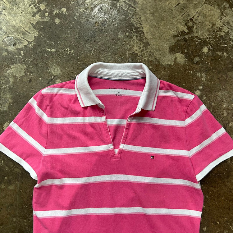 M) 타미힐피거 스트라이프 반팔 카라티셔츠 카라티 폴로 랄프로렌 빈폴 이미지