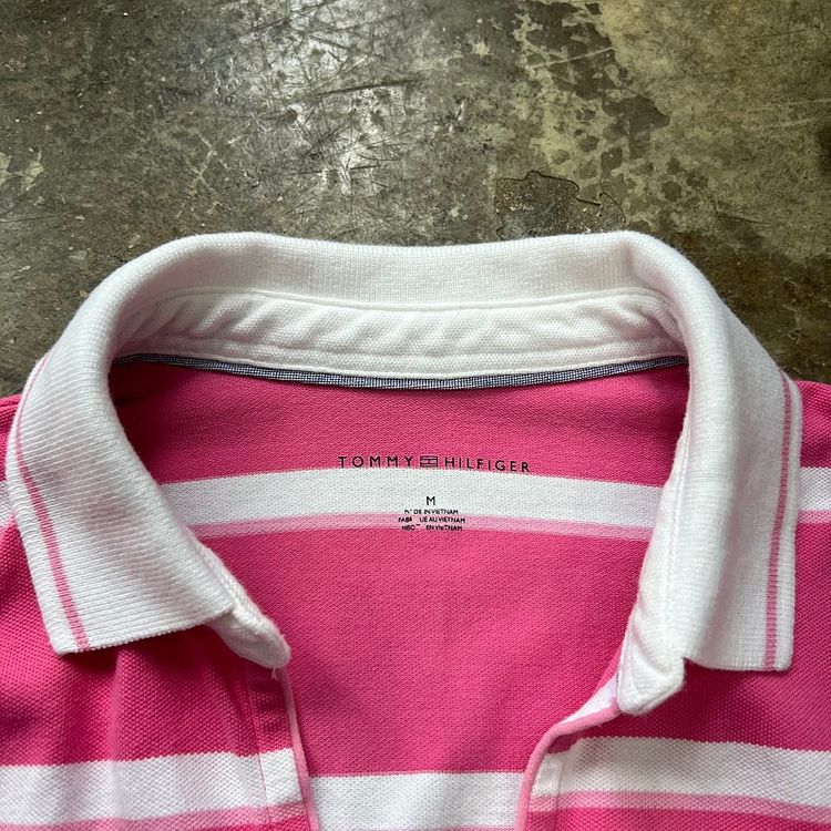 M) 타미힐피거 스트라이프 반팔 카라티셔츠 카라티 폴로 랄프로렌 빈폴 이미지