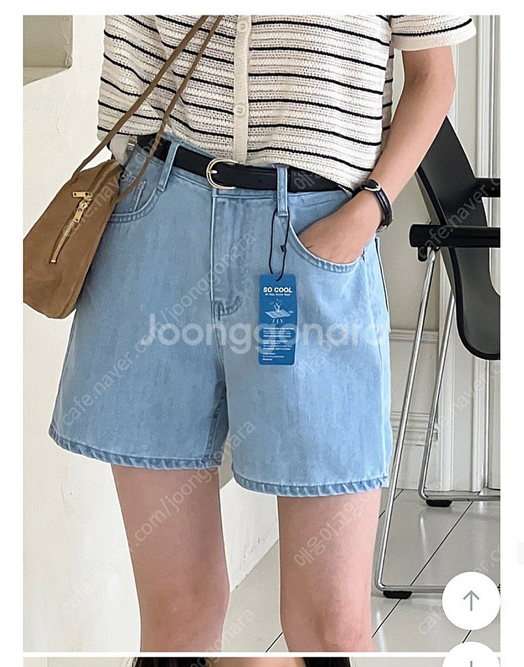 라이크유 아이빈 쿨맥스 연청 반바지--3