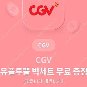 CGV 팝콘 세트 (팝콘 L 음료 L)