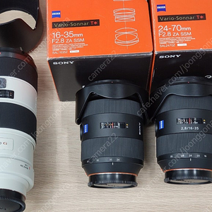 소니 a마운트 신동급 24-70 f2.8za(칠공자)/16-35 f2.8za /70-200 f2.8 팝니다