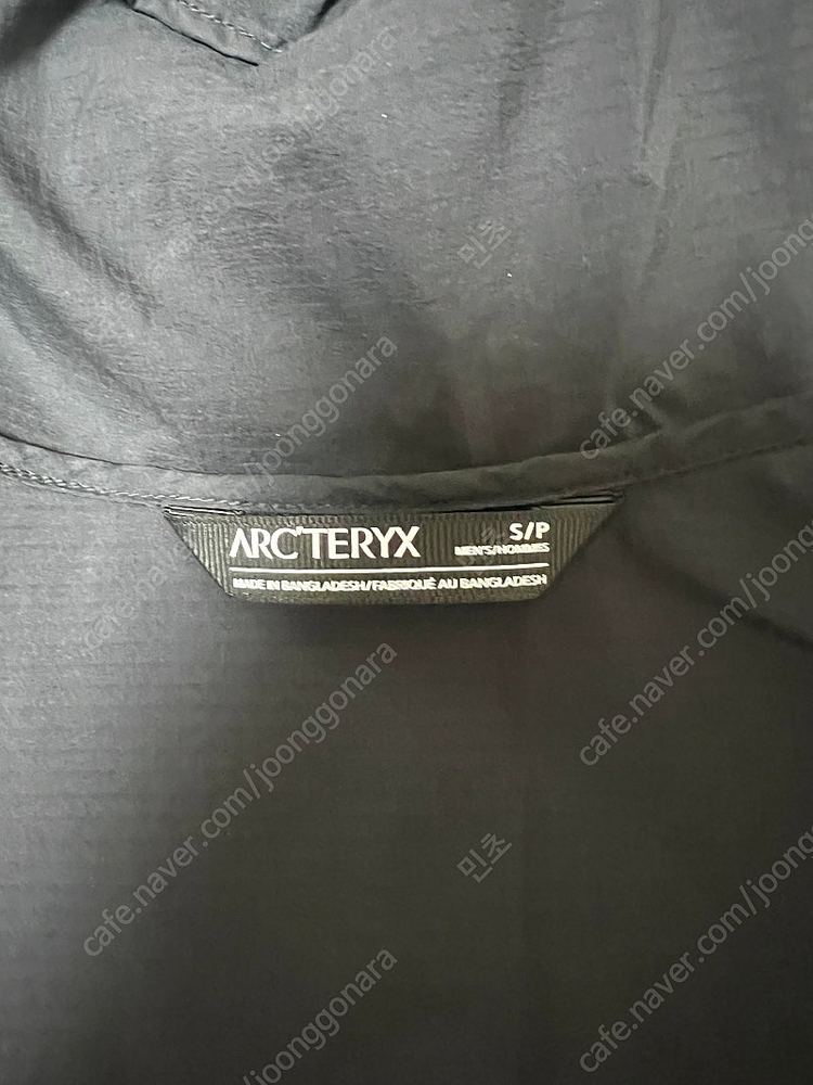 아크테릭스 스쿼미시 후디 남성 초경량 등산 바람막이 재킷 집업 s사이즈(한국사이즈95) 이미지