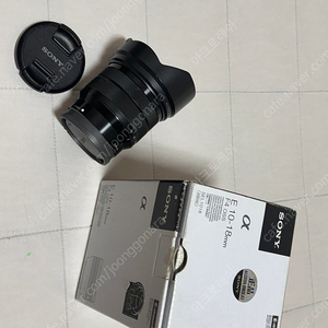 소니 E마운트 단렌즈 e35mm f1.8 oss, 광각렌즈 e10-18mm f4 oss 박스o 팝니다.