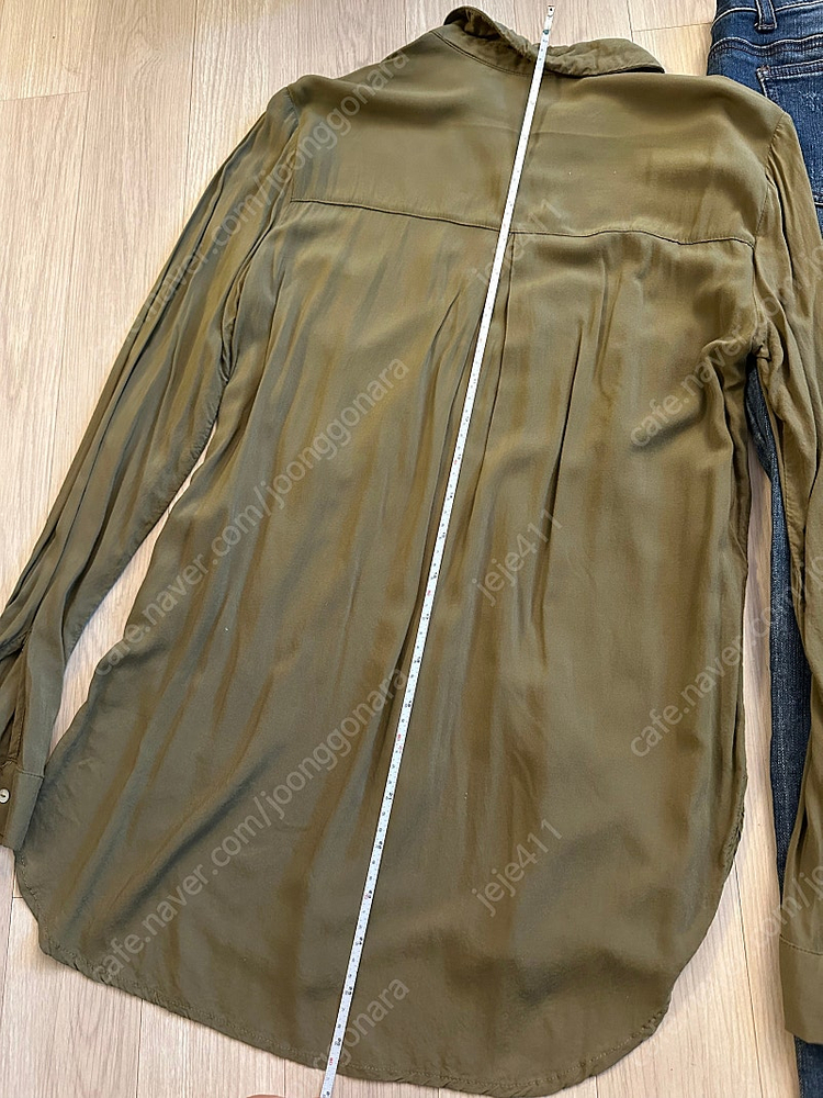 JAJU 67사이즈데님 66정도 카키셔츠 일괄 이미지