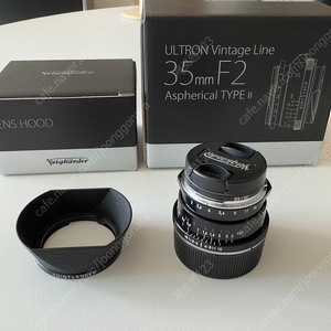 보이그랜더 울트론 35mm F2 빈티지라인 타입2 블랙 VM마운트, LH-12 후드 판매