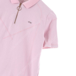 W(XL) 라코스테 반팔 카라 티셔츠 핑크 면 올드스쿨 한정판