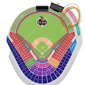 7월 31일 KT vs 한화이글스 외야 티빙 테이블석 2연석