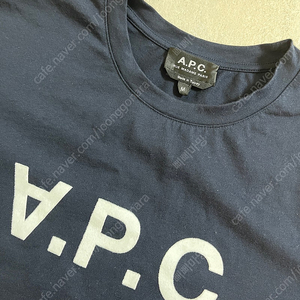 A.P.C 아페쎄 로고 반팔 네이비 남성M