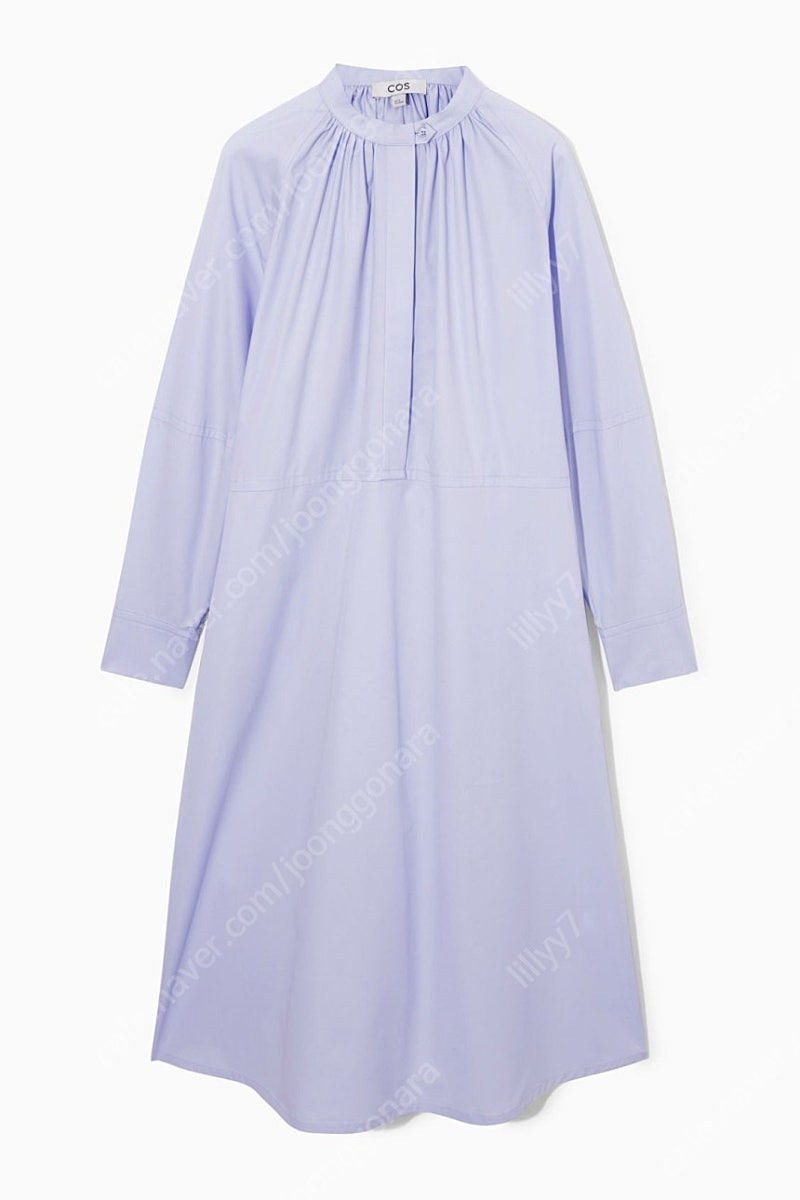 [새상품] COS 코스 릴렉스드핏 개더드 미디 셔츠 드레스 원피스 US6