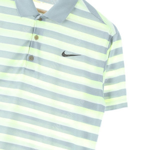 (M) 나이키 반팔 카라 티셔츠 스트라이프 골프 기능성 한정판