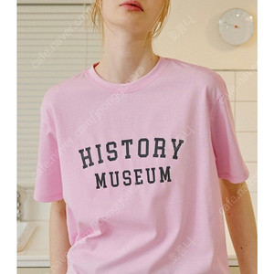 [1번시착만한 새상품 무방] 제너럴아이디어 레터링 반팔 티셔츠 핑크 M
