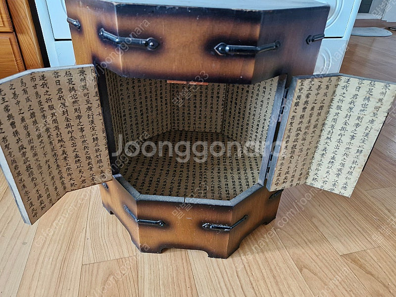 전통 나무 궤짝 팔각형 수납함 수납상자--7