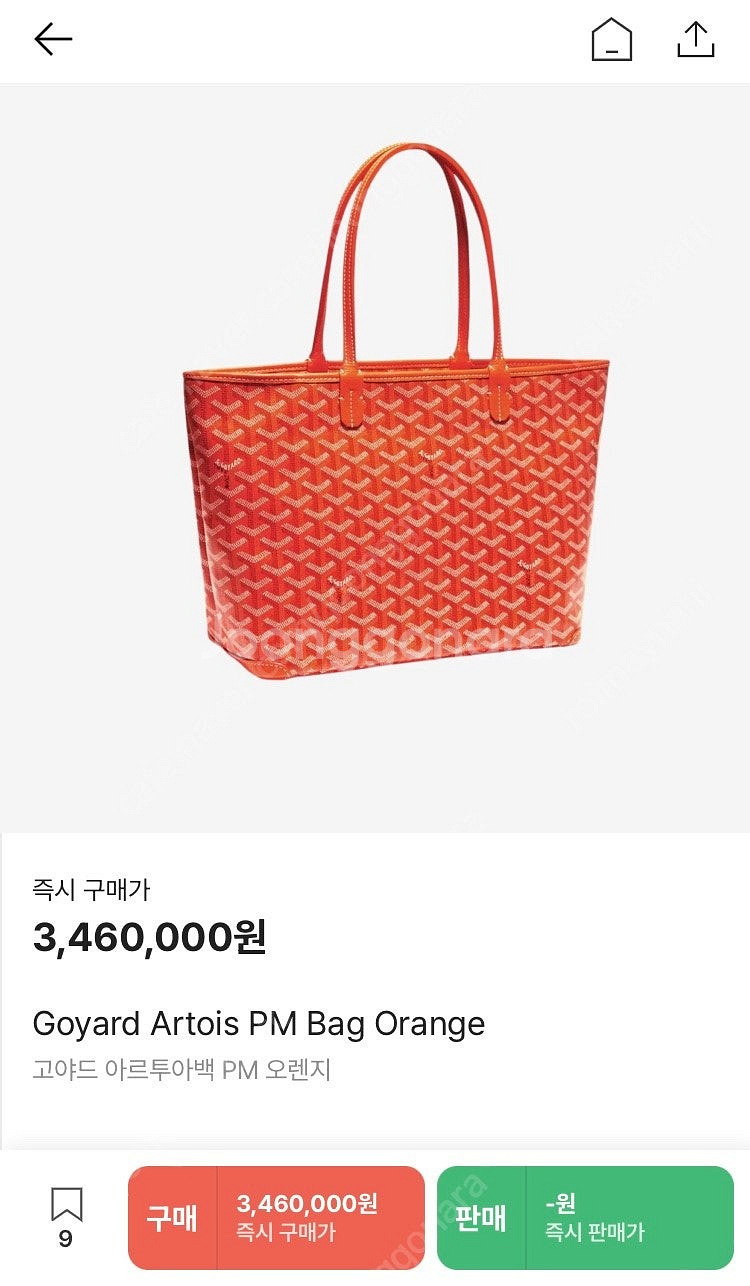 고야드 아르투아 pm 오렌지--0