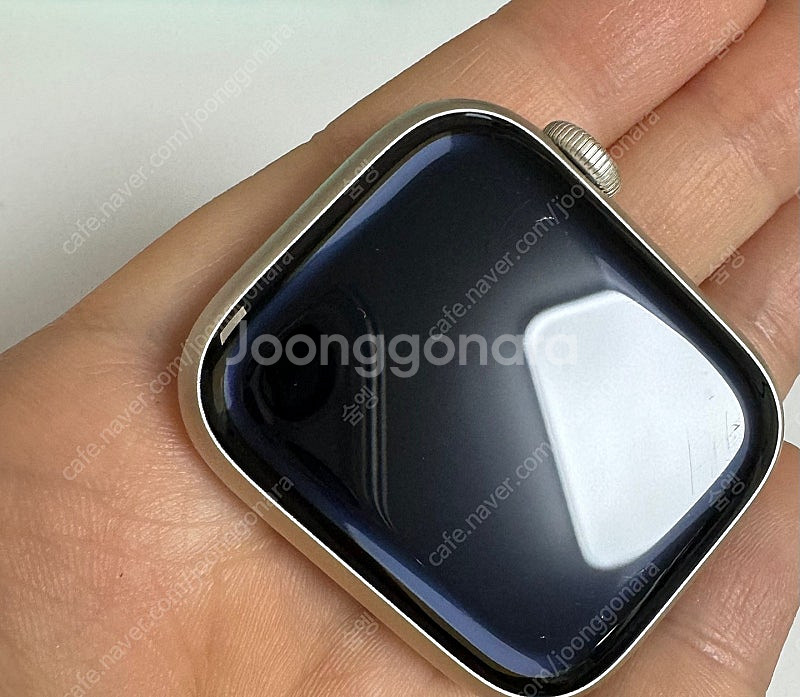 애플워치 7 gps 스타라이트 41mm 배터리 97% ...--3