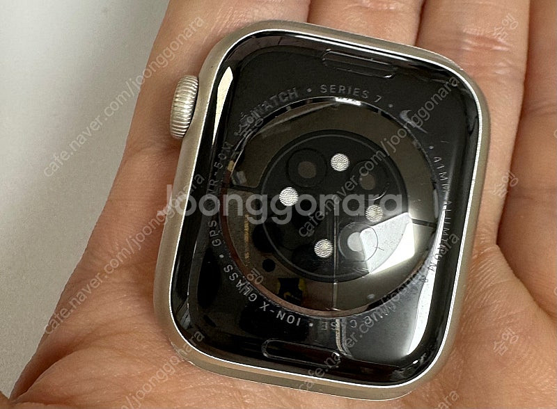 애플워치 7 gps 스타라이트 41mm 배터리 97% ...--4