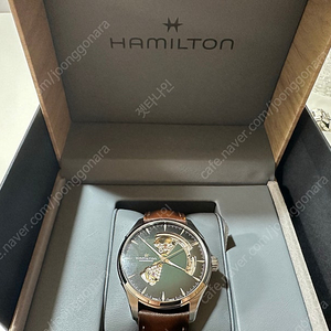 [판매] 해밀턴 재즈마스터 오픈하트 그린 (정품 브슬 포함, 국내 정발 24년 5월 스탬핑)