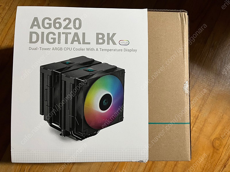 DEEPCOOL AG620 DIGITAL ARGB (블랙) 공랭쿨러 상태 a급 제품 판매합니다(택포 4만원)