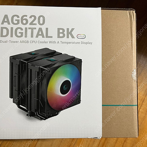 DEEPCOOL AG620 DIGITAL ARGB (블랙) 공랭쿨러 상태 a급 제품 판매합니다(택포 4만원)