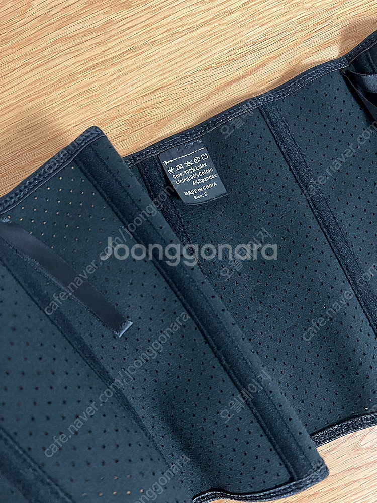 머슬앤뷰티 흉곽 헬스 코르셋 블랙 S 9본 short24cm 새상품--1