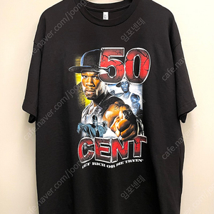 (XL)50cent 50센트 빅로고 프린팅 빈티지 반팔티셔츠