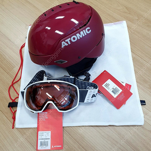 (새제품) 아토믹 최상위 헬멧 + 고글 세트 판매합니다.