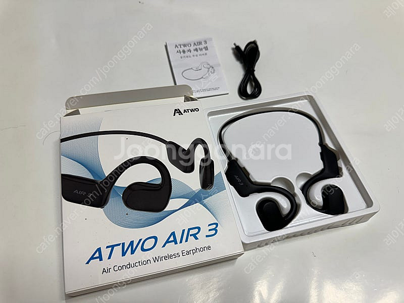 에이투 AIR3 공기전도 무선 블루투스 이어폰--0