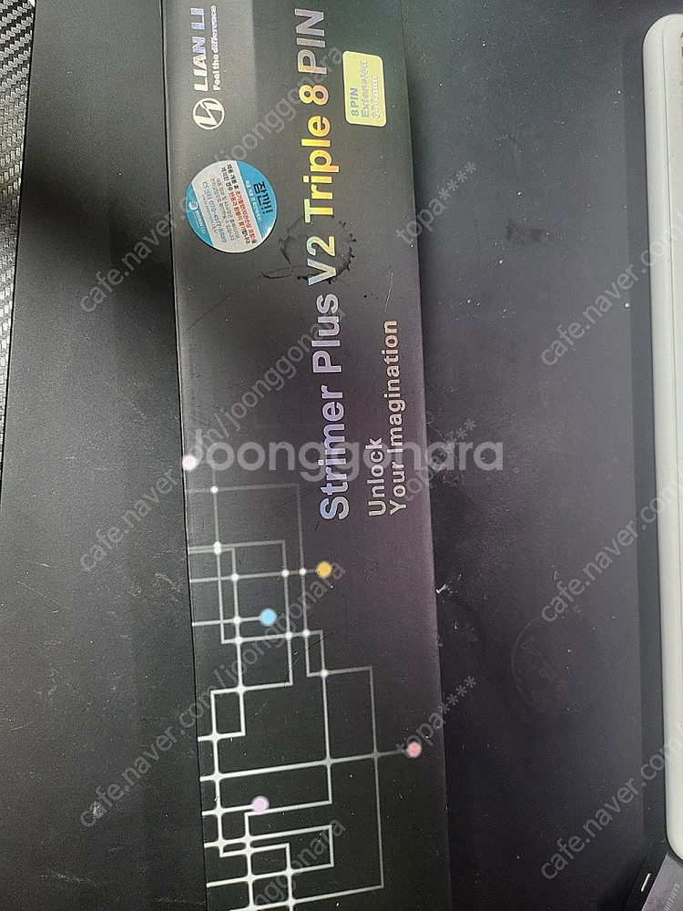 Lian Li 120MM 팬 및 스트리머케이블 V2 8핀 커세어 옵시디언 1000D 480 트레이 2개 팝니다--4