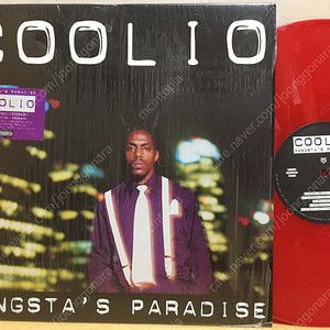 LP ; coolio - gangsta's paradise 쿨리오 엘피 음반 레드 컬러 비닐 hip-hop 힙합