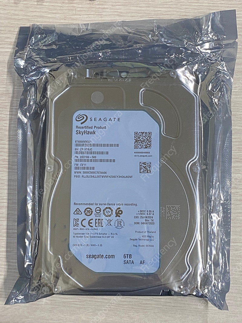 Seagate 6테라 CCTV 하드디스크 6TB 미사용 HDD