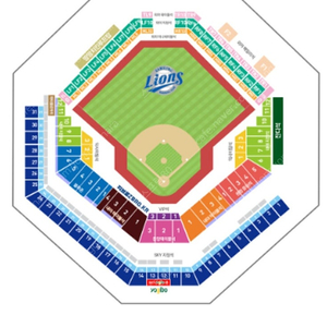8월 2일 삼성라이온즈 경기 블루존 1자리 정가양도