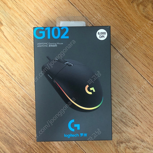 로지텍 G102 블랙 (박스만 손상된 새상품)