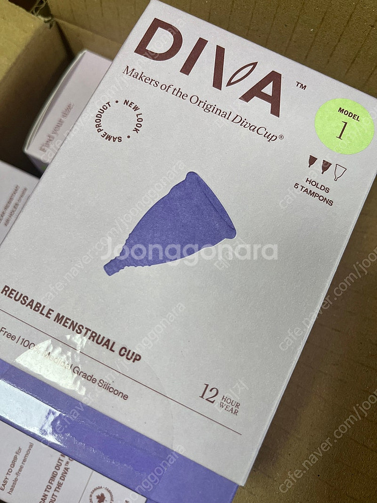 디바컵 생리컵 모델1 미개봉 새상품--0